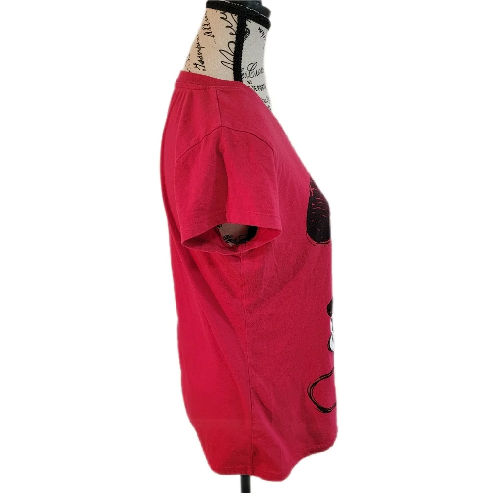 Vintage 90s Disney Mickey Mouse Graphic T-Shirt Size XL 15-17 Red - Picture 4 of 7